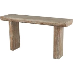 image:imageDeco 79 Wood Console Table 63 x 16 x 32 Cream