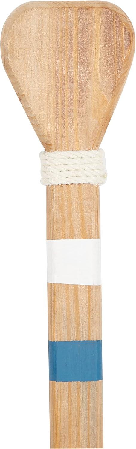 image:imageDeco 79 Wooden Paddle Home Wall Decor Novelty Canoe Oar Wall Sculpture with Arrow and Stripe Patterns Wall Art 6 x 1 x 41 Multi ColoredBlue