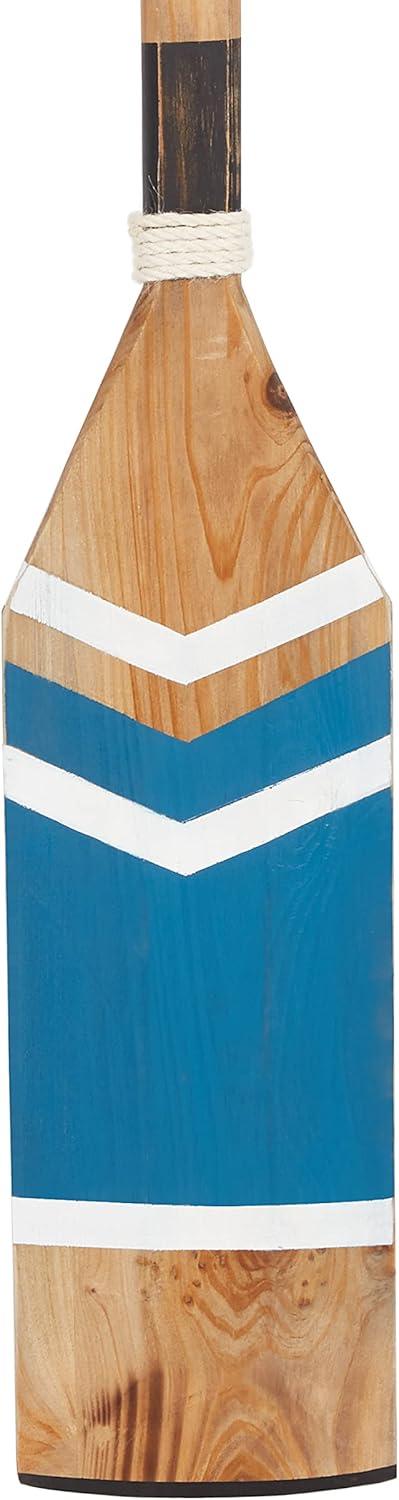 image:imageDeco 79 Wooden Paddle Home Wall Decor Novelty Canoe Oar Wall Sculpture with Arrow and Stripe Patterns Wall Art 6 x 1 x 41 Multi ColoredBlue