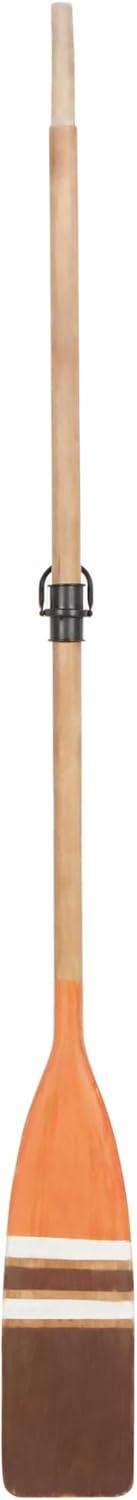 image:imageDeco 79 Wooden Paddle Home Wall Decor Novelty Canoe Oar Wall Sculpture with Arrow and Stripe Patterns Wall Art 6 x 1 x 41 Multi ColoredBrown