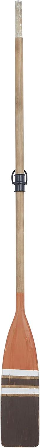 image:imageDeco 79 Wooden Paddle Home Wall Decor Novelty Canoe Oar Wall Sculpture with Arrow and Stripe Patterns Wall Art 6 x 1 x 41 Multi ColoredBrown