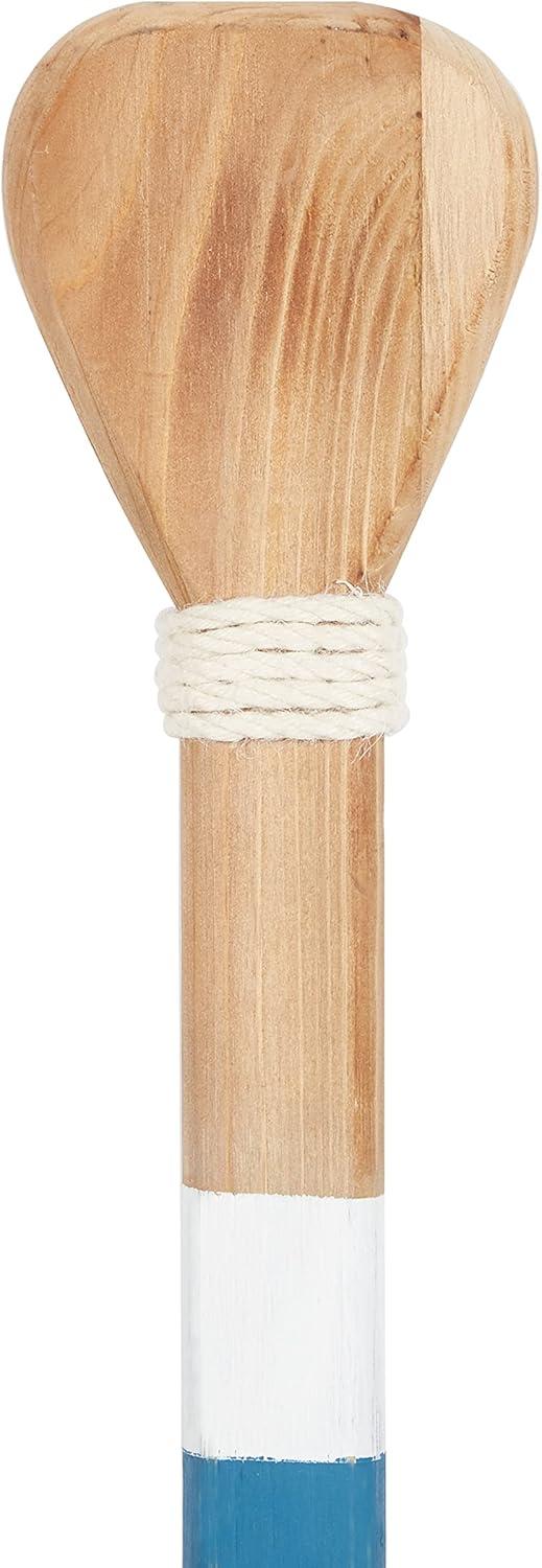 image:imageDeco 79 Wooden Paddle Home Wall Decor Novelty Canoe Oar Wall Sculpture with Arrow and Stripe Patterns Wall Art 6 x 1 x 41 Multi ColoredWhite