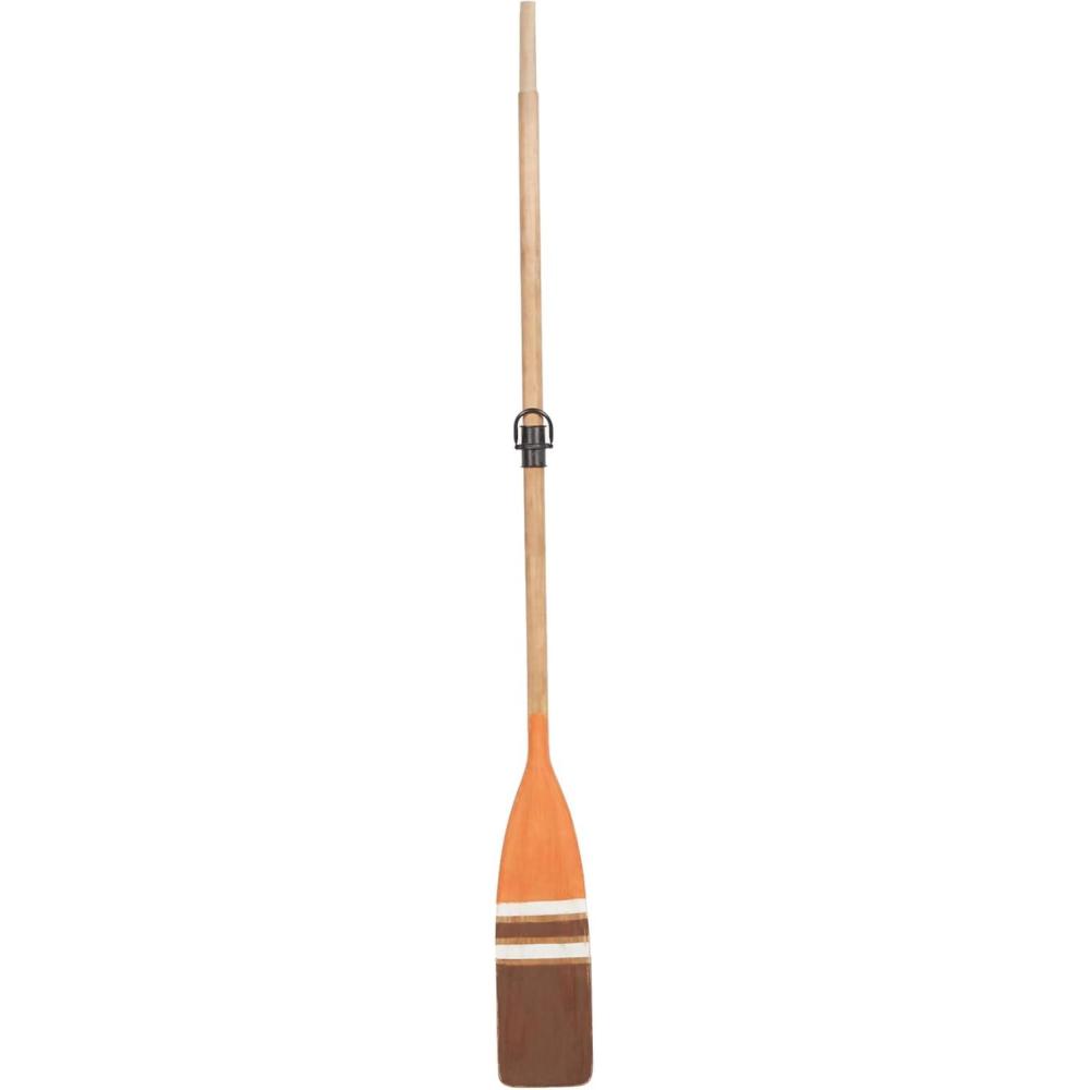 image:imageDeco 79 Wooden Paddle Home Wall Decor Novelty Canoe Oar Wall Sculpture with Arrow and Stripe Patterns Wall Art 6 x 1 x 41 Multi ColoredBrown