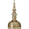 image:imageCosmoLiving by Cosmopolitan Metal Living Room Decorative Jars Decorative Container with Finial Lids Set of 2 Jar with Lid 22 19H Gold
