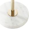 image:imageCosmoLiving by Cosmopolitan Metal Room Floor Lamp Standing Tall Lamp with Round Ribbed Shade Tall Lamp 12 x 12 x 64 White
