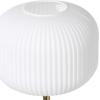 image:imageCosmoLiving by Cosmopolitan Metal Room Floor Lamp Standing Tall Lamp with Round Ribbed Shade Tall Lamp 12 x 12 x 64 White