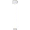 image:imageCosmoLiving by Cosmopolitan Metal Room Floor Lamp Standing Tall Lamp with Round Ribbed Shade Tall Lamp 12 x 12 x 64 White