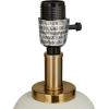 image:imageCosmoLiving by Cosmopolitan Metal Room Table Lamp Orbs Style Base Accent Lamp with Drum Shade Lamp 15 x 15 x 28 WhiteWhite