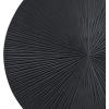 image:imageCosmoLiving by Cosmopolitan Wooden Plate Home Wall Decor Carved Radial Wall Sculpture Set of 3 Wall Art 24 20 16H GoldBlack
