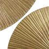 image:imageCosmoLiving by Cosmopolitan Wooden Plate Home Wall Decor Carved Radial Wall Sculpture Set of 3 Wall Art 24 20 16H GoldGold