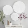 image:imageCosmoLiving by Cosmopolitan Wooden Plate Home Wall Decor Carved Radial Wall Sculpture Set of 3 Wall Art 24 20 16H GoldWhite