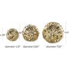image:imageDeco 79 Aluminum Metal Abstract Metallic Cutout Orbs amp Vase Filler Set of 3 7 6 4 H GoldGold