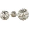 image:imageDeco 79 Aluminum Metal Abstract Metallic Cutout Orbs amp Vase Filler Set of 3 7 6 4 H GoldSilver