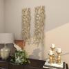 image:imageDeco 79 Aluminum Metal Coral Home Wall Decor Inspired Wall Sculpture Set of 2 Wall Art 11W 33H GoldGold