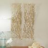 image:imageDeco 79 Aluminum Metal Coral Home Wall Decor Inspired Wall Sculpture Set of 2 Wall Art 11W 33H GoldGold