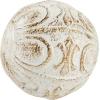 image:imageDeco 79 Ceramic Handmade Carved Decorative Ball Orbs amp Vase Filler with Varying Patterns Set of 4 4W 4H WhiteWhite