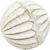 image:imageDeco 79 Ceramic Handmade Carved Decorative Ball Orbs amp Vase Filler with Varying Patterns Set of 4 4W 4H WhiteWhite