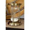 image:imageDeco 79 Glam Metal Cylinder Timer 7 x 7 x 12 SilverBrass