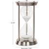 image:imageDeco 79 Glam Metal Cylinder Timer 7 x 7 x 12 SilverSilver