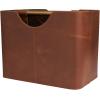 image:imageDeco 79 Leather Magazine Holder with Divided Inside 16 x 10 x 12 Brown