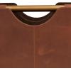 image:imageDeco 79 Leather Magazine Holder with Divided Inside 16 x 10 x 12 Brown