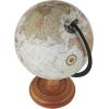 image:imageDeco 79 Mango Wood Globe with Wood Base 9 x 8 x 13 Brown