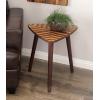 image:imageDeco 79 Mango Wood Handmade Side End Accent Table End Table with Wood Inlay Side Table 20 x 21 x 22 Brown