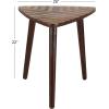 image:imageDeco 79 Mango Wood Handmade Side End Accent Table End Table with Wood Inlay Side Table 20 x 21 x 22 Brown
