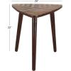 image:imageDeco 79 Mango Wood Handmade Side End Accent Table End Table with Wood Inlay Side Table 20 x 21 x 22 Brown