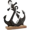 image:imageDeco 79 Metal Anchor Decorative Sculpture Home Decor Statue Accent Figurine 15 x 5 x 16 BlackWhite brown