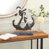 image:imageDeco 79 Metal Anchor Decorative Sculpture Home Decor Statue Accent Figurine 15 x 5 x 16 BlackWhite brown