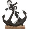 image:imageDeco 79 Metal Anchor Decorative Sculpture Home Decor Statue Accent Figurine 15 x 5 x 16 BlackWhite brown