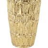 image:imageDeco 79 Metal Decorative Vase Indoor Outdoor Tall Floor Bottleneck Centerpiece Vases with Bubble Texture and Studs Set of 3 Flower Vases for Home Decoration 50 35 26H Dark BrownGold