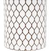 image:imageDeco 79 Metal Decorative Vase Indoor Outdoor Tall Floor Bottleneck Centerpiece Vases with Bubble Texture and Studs Set of 3 Flower Vases for Home Decoration 50 35 26H Dark BrownWhite