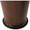 image:imageDeco 79 Metal Decorative Vase Indoor Outdoor Tall Floor Bottleneck Centerpiece Vases with Bubble Texture and Studs Set of 3 Flower Vases for Home Decoration 50 35 26H Dark BrownDark Brown