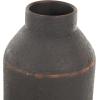 image:imageDeco 79 Metal Decorative Vase Indoor Outdoor Tall Floor Bottleneck Centerpiece Vases with Bubble Texture and Studs Set of 3 Flower Vases for Home Decoration 50 35 26H Dark BrownDark Brown