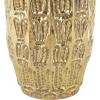 image:imageDeco 79 Metal Decorative Vase Indoor Outdoor Tall Floor Bottleneck Centerpiece Vases with Bubble Texture and Studs Set of 3 Flower Vases for Home Decoration 50 35 26H Dark BrownGold