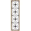 image:imageDeco 79 Metal Floral Home Wall Decor Wall Sculpture with Brown Frame Wall Art 15 x 1 x 50 Black
