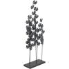 image:imageDeco 79 Metal Leaf Decorative Sculpture Home Decor Statue with Gold Accents Accent Figurine 13 x 6 x 37 Teal