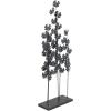 image:imageDeco 79 Metal Leaf Decorative Sculpture Home Decor Statue with Gold Accents Accent Figurine 13 x 6 x 37 Teal