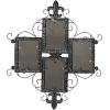 image:imageDeco 79 Metal Scroll 4 Slot Wall Photo Frame 21 x 1 x 24 Multi Colored