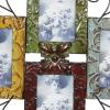 image:imageDeco 79 Metal Scroll 4 Slot Wall Photo Frame 21 x 1 x 24 Multi Colored