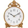image:imageDeco 79 Metal Scroll Antique Style Clock 6 x 2 x 9 Gold6 x 2 x 9