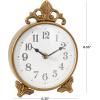 image:imageDeco 79 Metal Scroll Antique Style Clock 6 x 2 x 9 Gold6 x 2 x 9