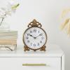 image:imageDeco 79 Metal Scroll Antique Style Clock 6 x 2 x 9 Gold6 x 2 x 9