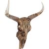 image:imageDeco 79 Polystone Cow Home Wall Decor Carved Skull Wall Sculpture Wall Art 28 x 7 x 30 Bronze