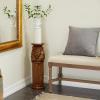 image:imageDeco 79 Polystone Horse Pedestal Table 8 x 9 x 25 BrownBronze
