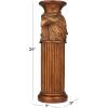 image:imageDeco 79 Polystone Horse Pedestal Table 8 x 9 x 25 BrownBronze