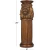 image:imageDeco 79 Polystone Horse Pedestal Table 8 x 9 x 25 BrownBronze
