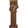 image:imageDeco 79 Polystone Horse Pedestal Table 8 x 9 x 25 BrownBrown